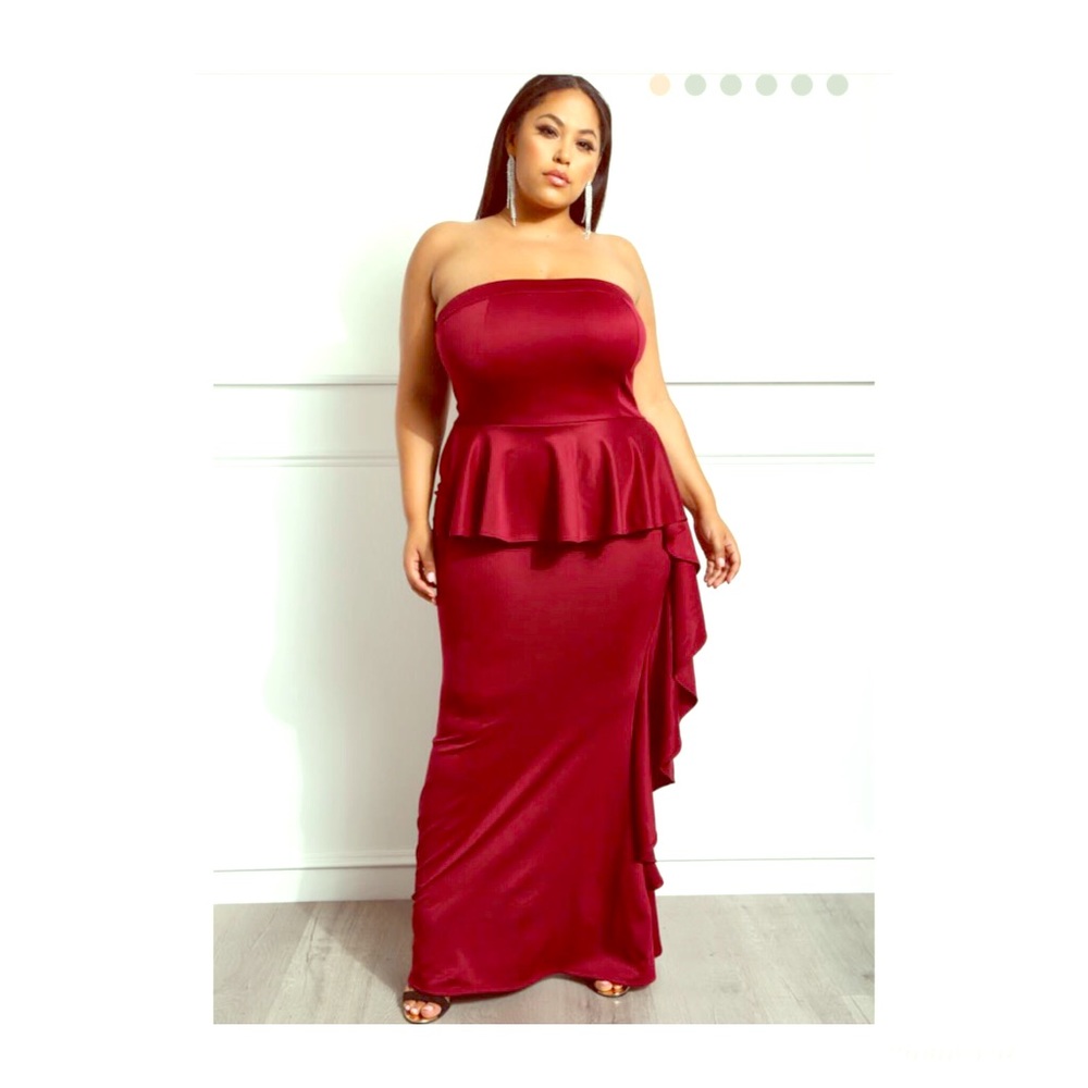 4th of July sale! Sexy Plus Size Evening Dress